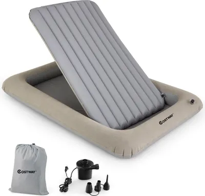 Produktbild von Aufblasbares Kinderreisebett mit elektrischer Pumpe und Tasche