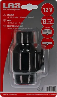 Produktbild von LAS Stecker, 13-polig, 12V, Schlagfester Kunststoff