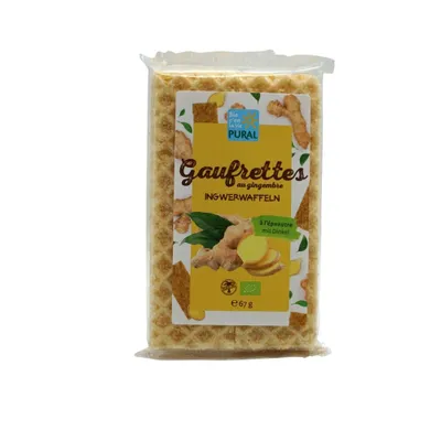 Produktbild von Dinkel Waffeln - Ingwer 67g