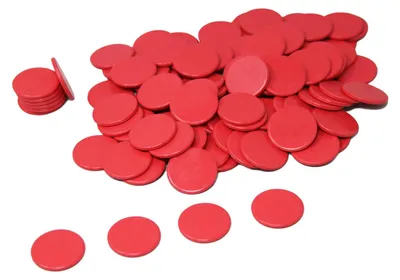 Productafbeelding van Rode speelchips (100 stuks)