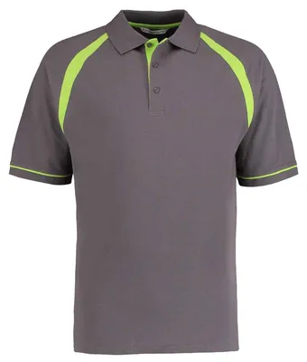 Produktbild von Kustom Kit - "Oak Hill" Poloshirt für Herren LT4015 (S) (Holzkohle/Limone)