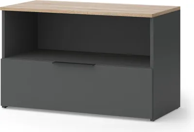 Obrázek produktu pro Kredenc Vicco Wido Anthracite/Sonoma 80 x 50 cm s 1 uzavřenou přihrádkou, Model 57451