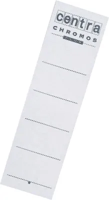 Produktbild von Rückenschilder zum Einstecken 55x190mm VE=10x10 Stück weiß