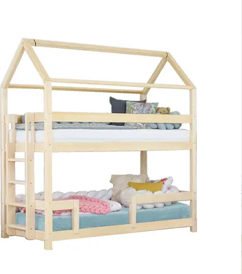 Produktbild von Haus Etagenbett MONTY 222 cm lackiert