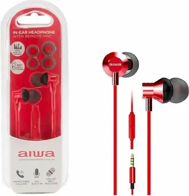Produktbild von Aiwa ESTM-50RD, Kabelgebunden, Musik, 20 - 20000 Hz, 13 g, Kopfhörer