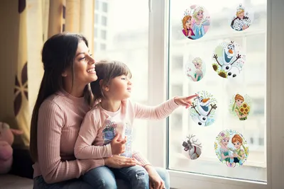 Produktbild von Fenstersticker - Frozen Springday Bubbles   - Größe 30 x 30 cm, 2 Bogen