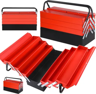 Zdjęcie produktu dla KRAFT&DELE | metalowa skrzynka narzędziowa, zamykana skrzynka narzędziowa, skrzynka narzędziowa, skrzynka transportowa, skrzynka narzędziowa, skrzynka do przechowywania, skrzynka narzędziowa