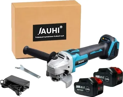 Obrázek produktu pro Elektrická úhlová bruska, bezkartáčový motor, 20000 ot/min, 2 baterie-388VF