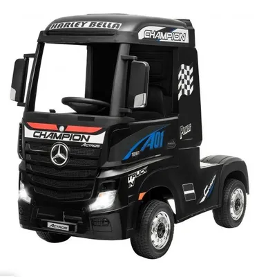 Produktbild von Mercedes Actros - Kinder Elektroauto - 12V - mit Fernbedienung - 4x4 - Schwarz
