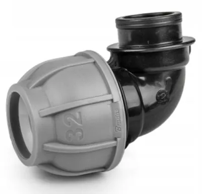 Obrázok produktu pre Bradas DSRA10K32F34, spoj potrubia, zavlažovací systém, 32 mm, Poľsko, 1 kusov
