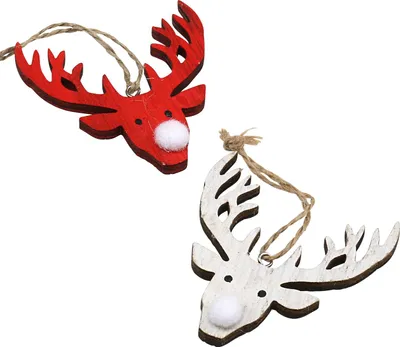 Produktbild von Weihnachtsdeko Rentier Anhänger für festliche Stimmung, 8 Stück