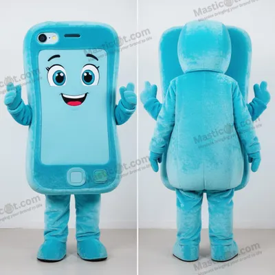 Immagine prodotto di Costume MASTICOT Gonfiabile Cartone Animato Telefono in Velluto Ciano