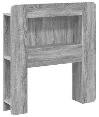 Immagine prodotto di vidaXL Comodino con contenitore in materiale composito effetto legno grigio Sonoma