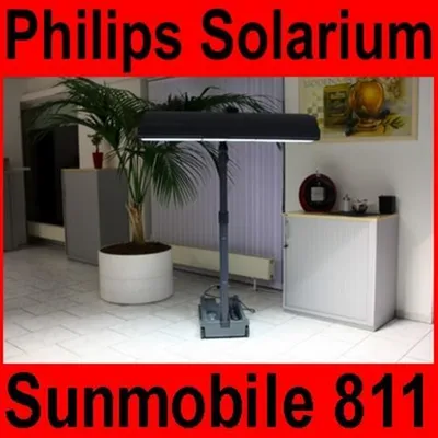 Produktbild von Solarium Philips Sunmobile HB 811 Homesun Sonnenbank - mobiles Heimsolarium für Zuhause - Ganzkörperbräuner Oberkörperbräuner Homesun