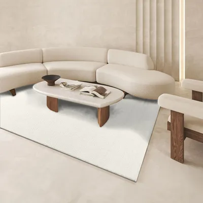 Produktbild von TT Home Wohnzimmer Teppich Kinderzimmer Schlafzimmer Langflor Unifarben Kunstfell Fellimitat Teddy Weich Moderner Style Waschbar Größe 80x150 cm