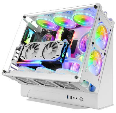 Produktbild von Mars Gaming MCBW, Tower, PC, Weiß, ATX, micro ATX, Mini-ITX, Gehärtetes Glas, 13,5 cm