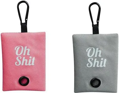 Produktbild von Famanu Poopbag-Dispenser - weicher Stoff mit Karabinerhaken