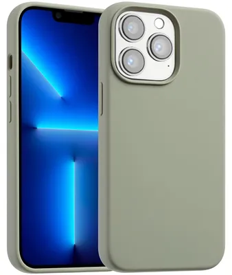 Imagen del producto de Funda de silicona líquida con MagSafe para Apple iPhone 13 Pro - Cooper Green
