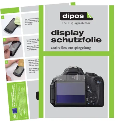 Produktbild von 5x Schutzfolie für Canon EOS 750D matt Displayschutzfolie Folie Display Schutz dipos