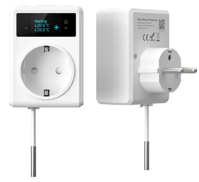 Obrázek produktu pro Smart vnitřní zásuvka s teploměrem bez kolíku, Immax NEO, typ F, WiFi