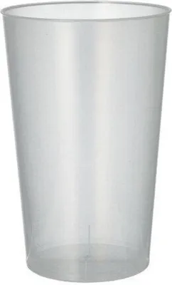 Produktbild von Mehrweg-Trinkbecher PP 0,5 l Ø 9,1 cm · 14 cm transluzent