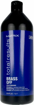 Produktbild von Matrix Total Results Brass Off, 1000 ml, Shampoo, Professionell, Frauen, Blond, Gefärbtes Haar, Blond
