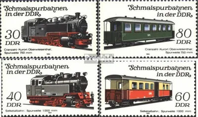 Produktbild von Briefmarken DDR 1984 Mi 2864-2867 (kompl.Ausgabe) postfrisch Schmalspurbahnen (IV)