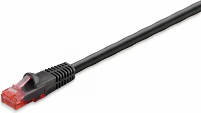 Produktbild von Goobay 55433 Zewnętrzny kabel krosowy CAT 6, U/UTP, czarny, 15 m - materiał miedź, płaszcz zewnętrzny PE