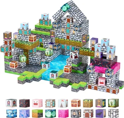 Obrázok produktu pre Magnetické bloky 100 ks Sada zombie z cintorína STEM Montessori senzorické hračky