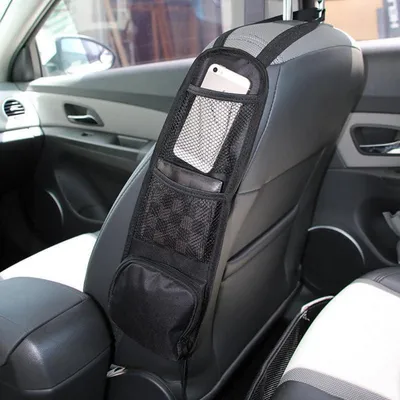 Image de Poche de rangement pour voiture, pliable, organisateur de siège, 42x14 cm, tissu Oxford 600D
