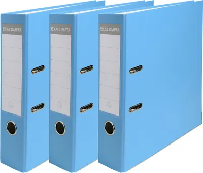 Produktbild von EXACOMPTA PP-Ordner Premium A4 80 mm hellblau 3er Pack