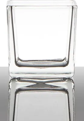 Produktbild von INNA-Glas Teelichtglas Kim, Würfel - Viereckig, klar, 8x8x8cm - Kerzenglas - Teelichthalter