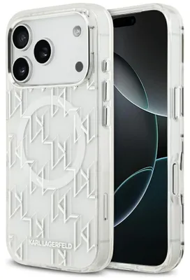 Produktbild von Etui Karl Lagerfeld Iml Kl Monogram Magsafe Na Iphone 17 Pro - Białe