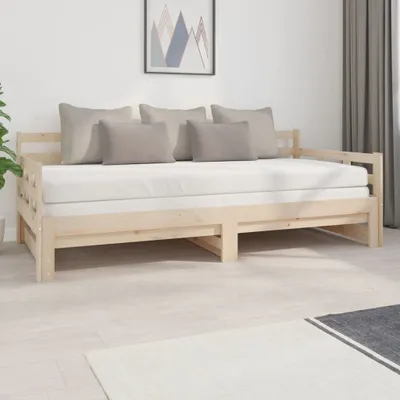 Produktbild von vidaXL Rozkladacia posteľ z borovicového masívu 2x(90x200) cm
