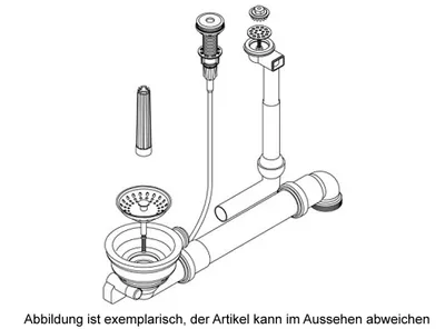 Produktbild von SCHOCK Premium Ab- und Überlaufgarnitur 629383PD für Lotus D-100, Modena D-100 und SIGNUS D-100S