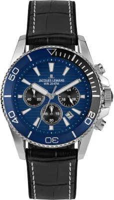 Produktbild von Chronograph Jacques Lemans Schwarz Kollektion Liverpool - mann
