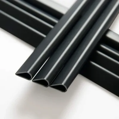 Produktbild von Klemmschienen für Sichtschutzstreifen, 30 Stück, PVC, 190 x 15 mm, anthrazit