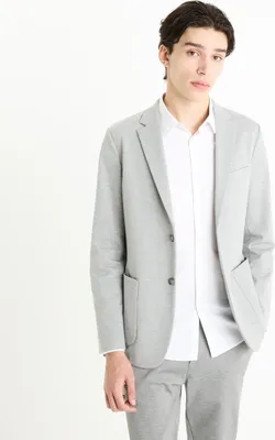 Produktbild von Celio Herren Strickblazer Dujess1 Grau XL