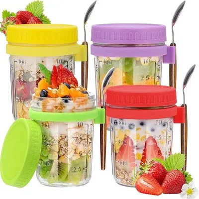 Immagine prodotto di Contenitori ermetici per la colazione da 400 ml per yogurt e muesli