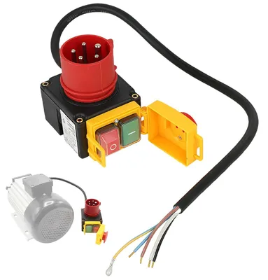Productafbeelding van Stekkerschakelaar 400 V, machineschakelaar, noodschakelaar, IP54