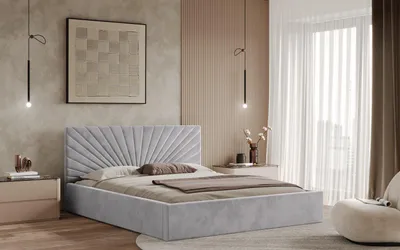 Obrázek produktu pro Postel BACOLI 120x200 světlešedá s úložným prostorem