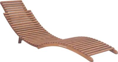 Produktbild von vidaXL Sonnenliege Klappbar Massivholz Teak