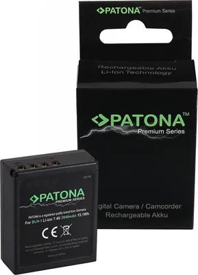 Produktbild von PATONA PT1287 Lithium Ionen (Li-Ion) Akku fÃ1/4r Digitalkamera, 2040 mAh Kapazität, Akkutyp Olympus BLS-1