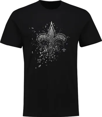 Produktbild von Fanatics - NFL New Orleans Saints Shatter Graphic T-Shirt - Schwarz : Schwarz XL Farbe: Schwarz Größe: XL