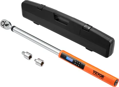 Produktbild von VEVOR Drehmomentschlüssel 1/2", 34–340 N.m Drehmomentschlüssel für Fahrrad & Motorrad & Auto, ± 2 % Fehlergenauigkeit Drehmomentschlüssel-Set, 1/2-3/8" & 1/2-1/4" Adapter, 72 Zähne Ratschenkopf