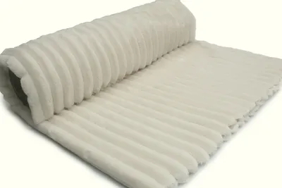 Obrázek produktu pro Pletenina Minky Stripes, krémová 50 x 160 cm