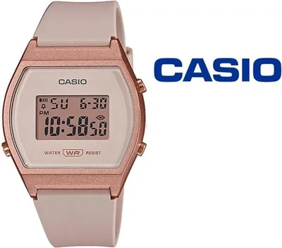 Image de Montre Femme CASIO Collection Rose, Étanche 3 ATM, Chronomètre, Compte à Rebours, Alarme, Bracelet Plastique Rose 19mm, Boîtier 35x37.5mm