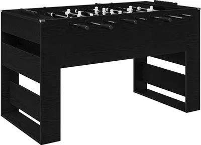 Produktbild von vidaXL Tischfußballtisch Schwarze Eiche 146,5 x 74 x 85 cm