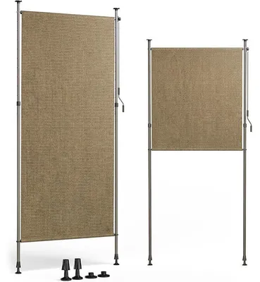 Obrázek produktu pro Markýza s upínacími svorkami HLS023-4, 200 x 270 cm, hnědá