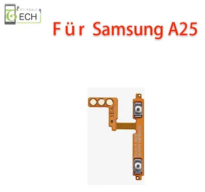 Produktbild von Für Samsung Galaxy A25 5G A256 Volume Flex Lautstärke Laut Leise Kabel Schwarz
